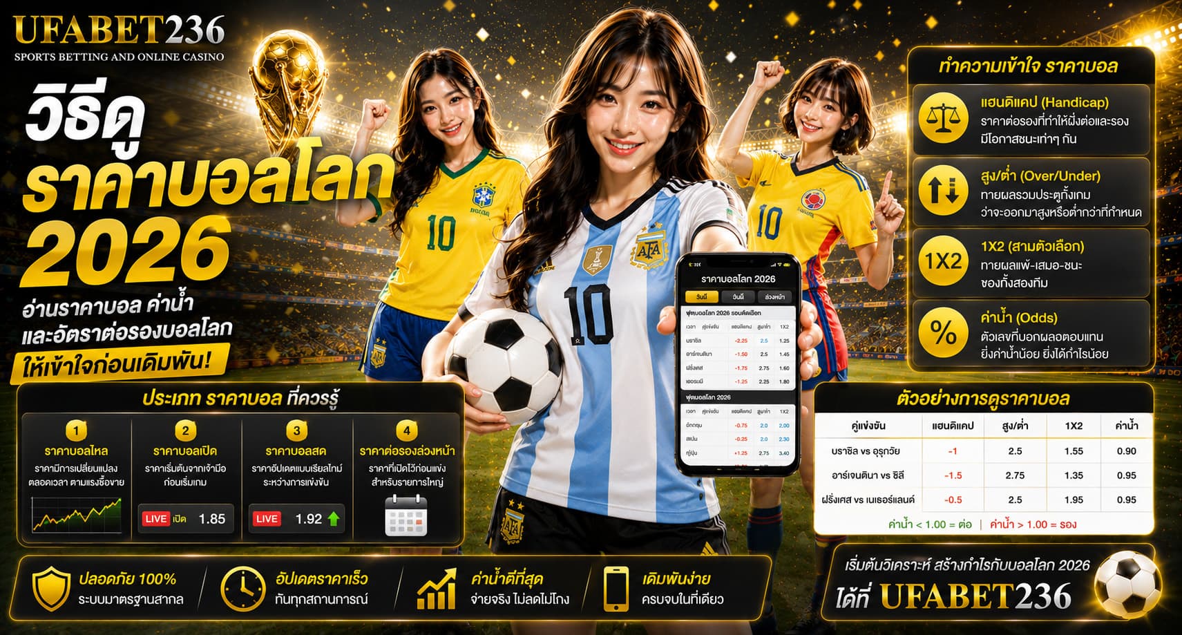วิธีดูราคาบอลโลก 2026